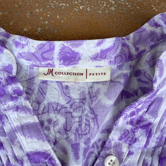 jM collection purple blouse - Picture 2 of 3
